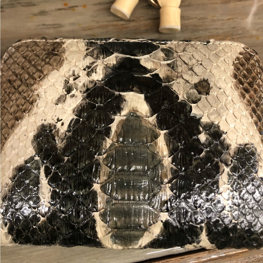 Real Python Leather Handbag Crossbody Marcie Look… - image 4